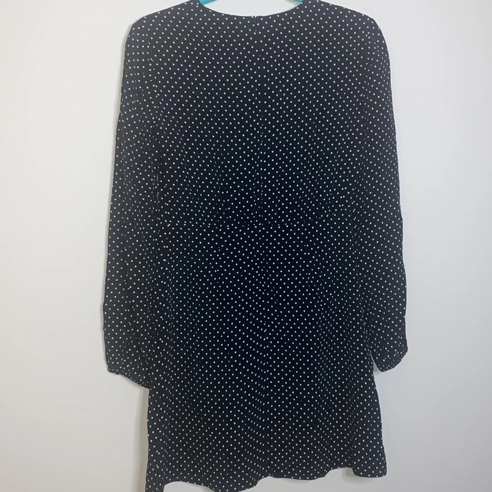 THEORY crew dress polka dot size 0 NWT - Picture 7 of 10